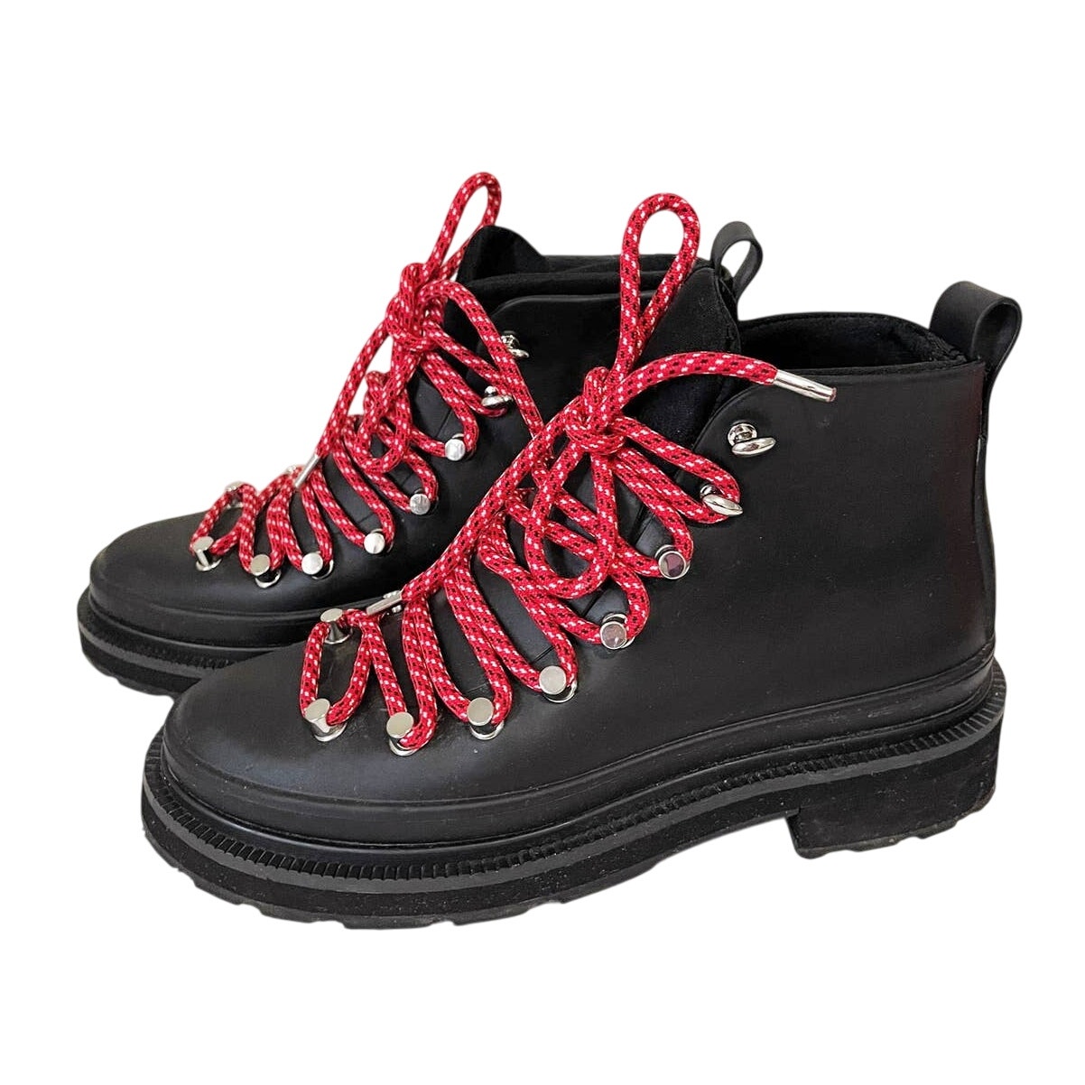 Rag & Bone Compass Rubber Hiking Rain Booties In Black Size 6